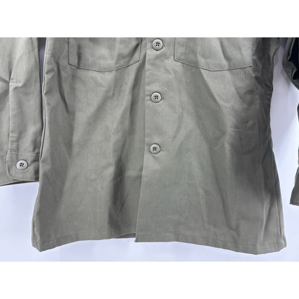 US‎ Army AF OG-507 Utility Shirt Olive Green Military Fatigue Press Vintage NEW